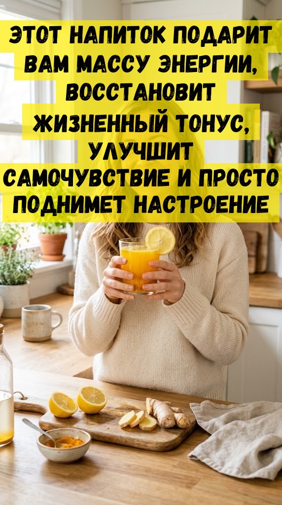 Этот напиток подарит вам массу энергии, восстановит жизненный тонус, улучшит самочувствие и просто поднимет настроение