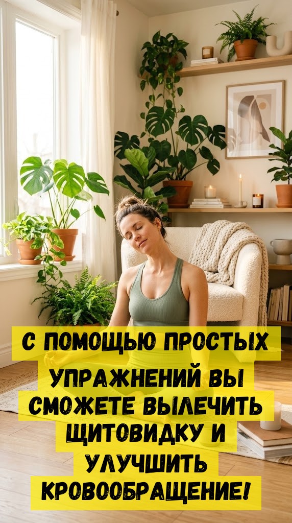 С помощью простых упражнений вы сможете вылечить щитовидку и улучшить кровообращение!