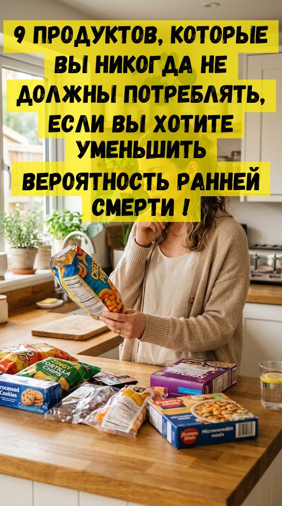 9 продуктов, которые вы никогда не должны потреблять, если вы хотите уменьшить вероятность ранней смерти ! 9 продуктов, которые вы никогда не должны потреблять, если вы хотите уменьшить вероятность ранней смерти !