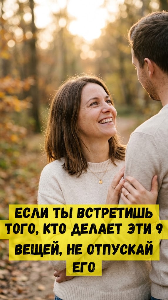 Если ты встретишь того, кто делает эти 9 вещей, не отпускай его