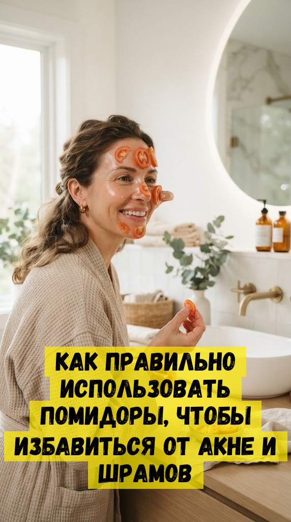 Как правильно использовать помидоры, чтобы избавиться от акне и шрамов