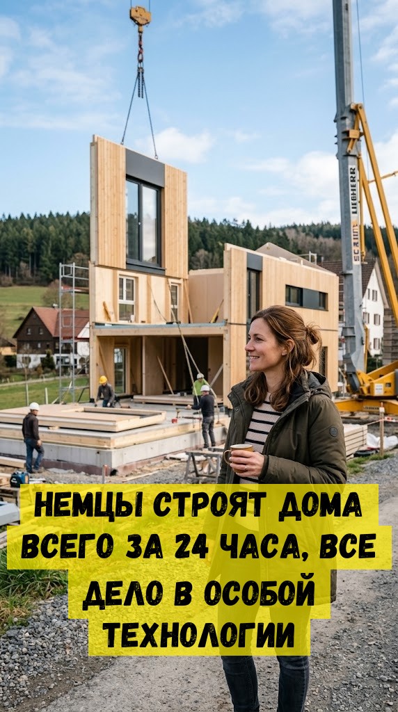 Немцы строят дома всего за 24 часа, все дело в особой технологии