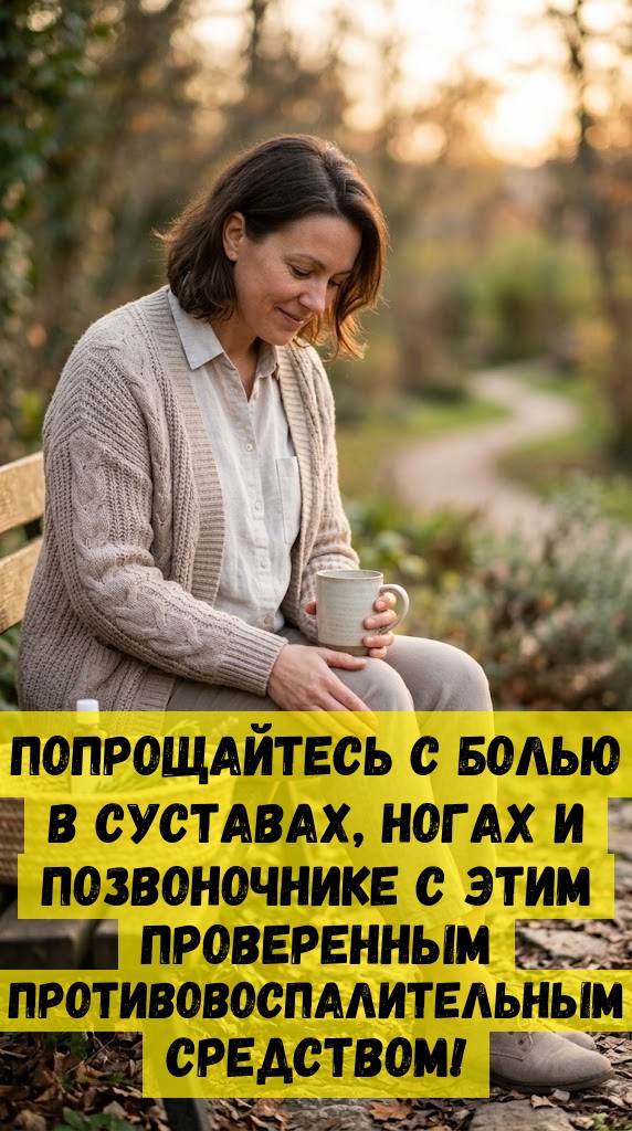 Попрощайтесь с болью в суставах, ногах и позвоночнике с этим проверенным противовоспалительным средством! Попрощайтесь с болью в суставах, ногах и позвоночнике с этим проверенным противовоспалительным средством!