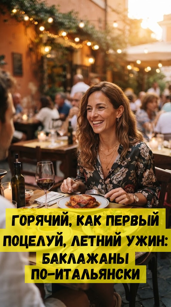 Горячий, как первый поцелуй, летний ужин: баклажаны по-итальянски