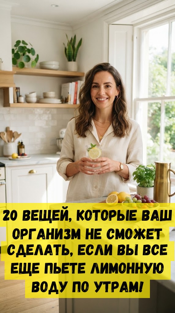 20 вещей, которые ваш организм не сможет сделать, если Вы все еще пьете лимонную воду по утрам!