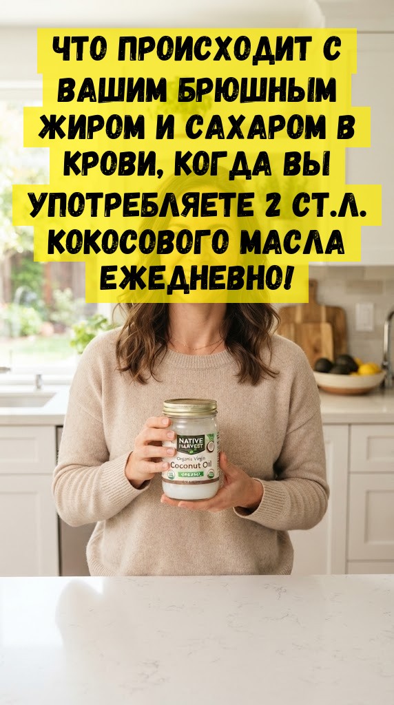 Что происходит с вашим брюшным жиром и сахаром в крови, когда вы употребляете 2 ст.л. кокосового масла ежедневно! Что происходит с вашим брюшным жиром и сахаром в крови, когда вы употребляете 2 ст.л. кокосового масла ежедневно!