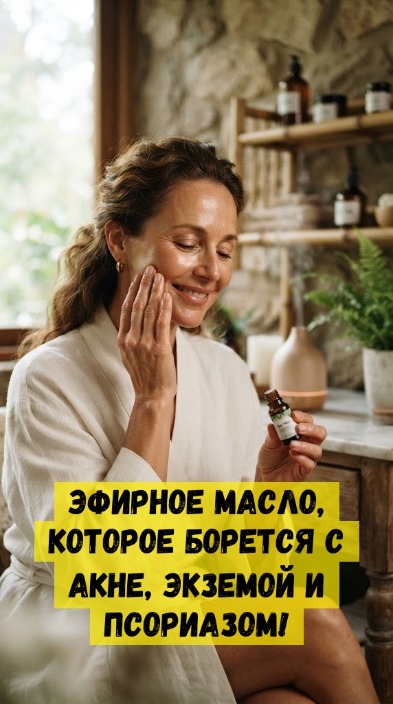 Эфирное масло, которое борется с акне, экземой и псориазом!