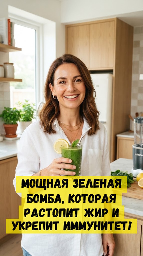 Мощная зеленая бомба, которая растопит жир и укрепит иммунитет!
