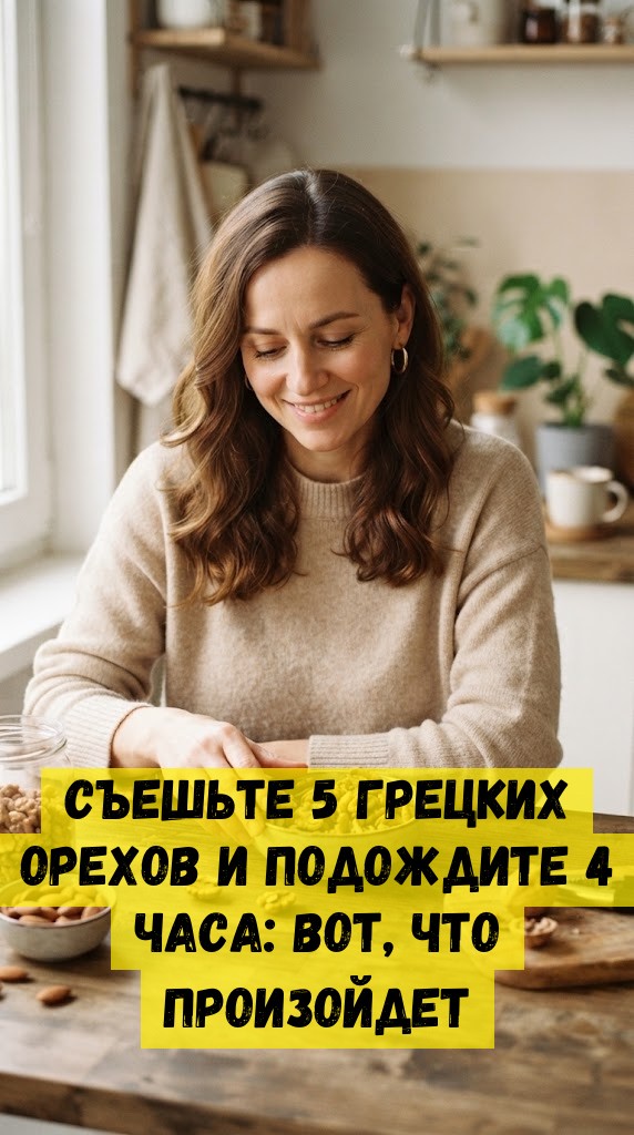 Съешьте 5 грецких орехов и подождите 4 часа: вот, что произойдет Съешьте 5 грецких орехов и подождите 4 часа: вот, что произойдет