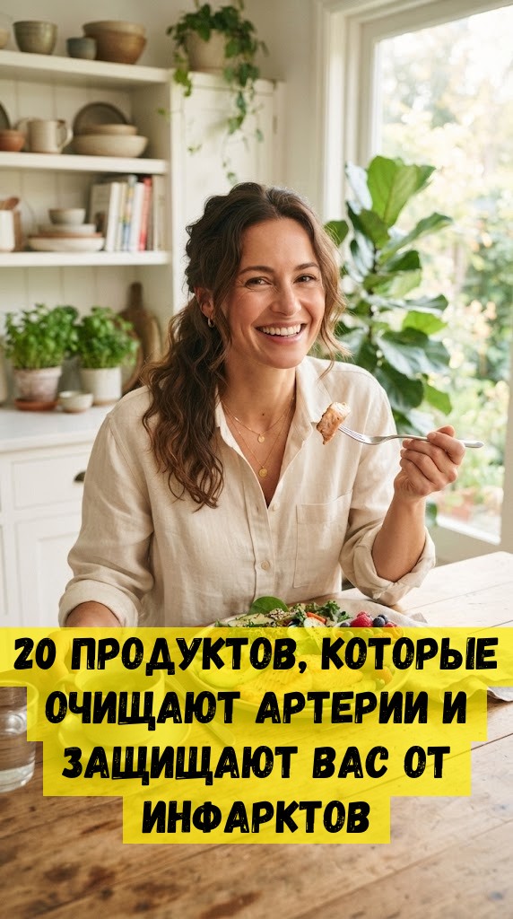 20 продуктов, которые очищают артерии и защищают Вас от инфарктов