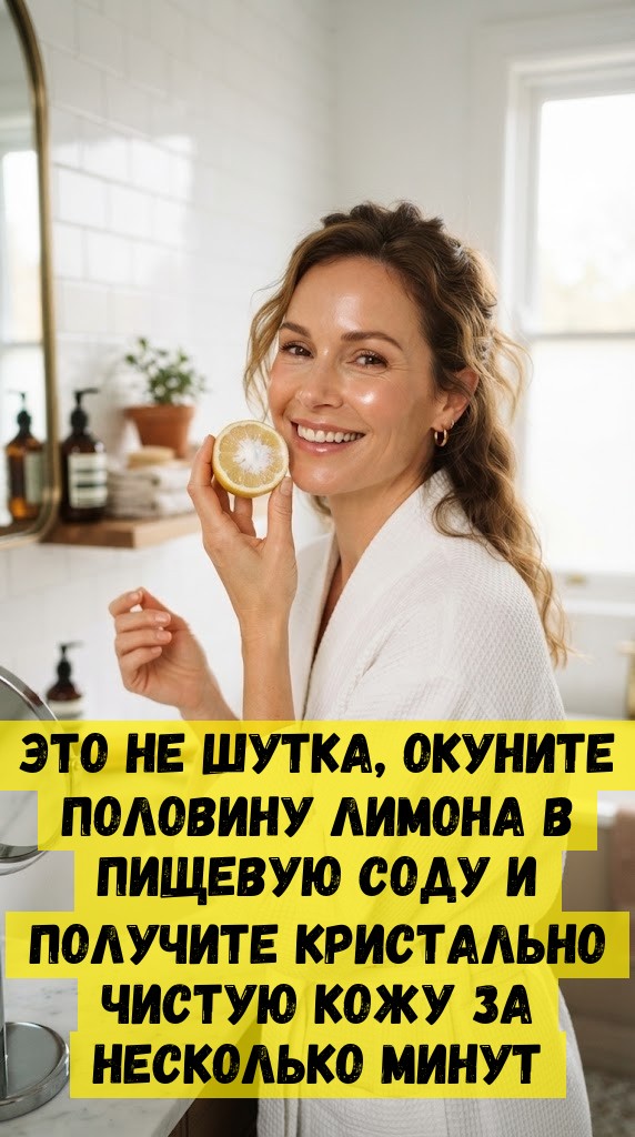 Это не шутка, окуните половину лимона в пищевую соду и получите кристально чистую кожу за несколько минут Это не шутка, окуните половину лимона в пищевую соду и получите кристально чистую кожу за несколько минут