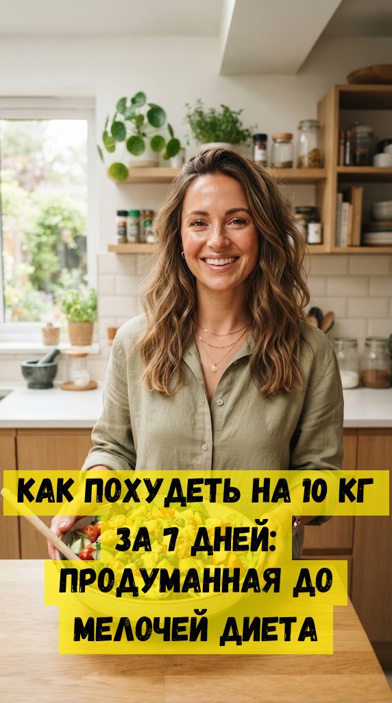 Как похудеть на 10 кг за 7 дней: продуманная до мелочей диета
